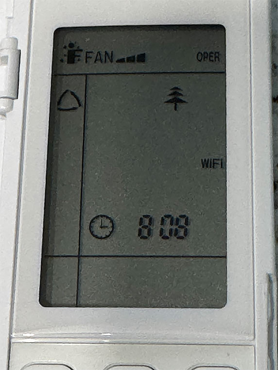 Tiny home mini-split remote - Auto setting